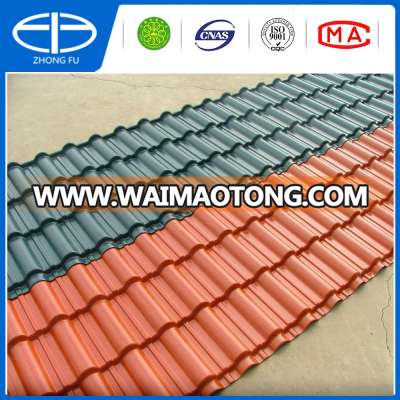 brick red enduring colorful and fireproof ASA synthetic resin roof tiles,PVC roof sheets