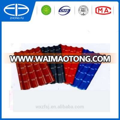 enduring colorful and corrosion-resistant ASA synthetic resin roof tiles,PVC roof sheets with superior performance