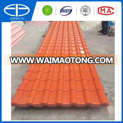 brick red new building material and waterproof ASA synthetic resin roof tiles,PVC roof sheets