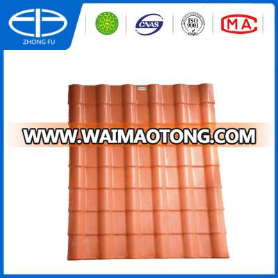 brick red thermal and waterproof ASA engineering plastic coated pvc roofing sheets